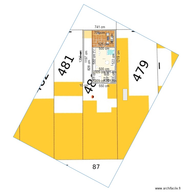 Suite V3. Plan de 3 pièces et 39 m2