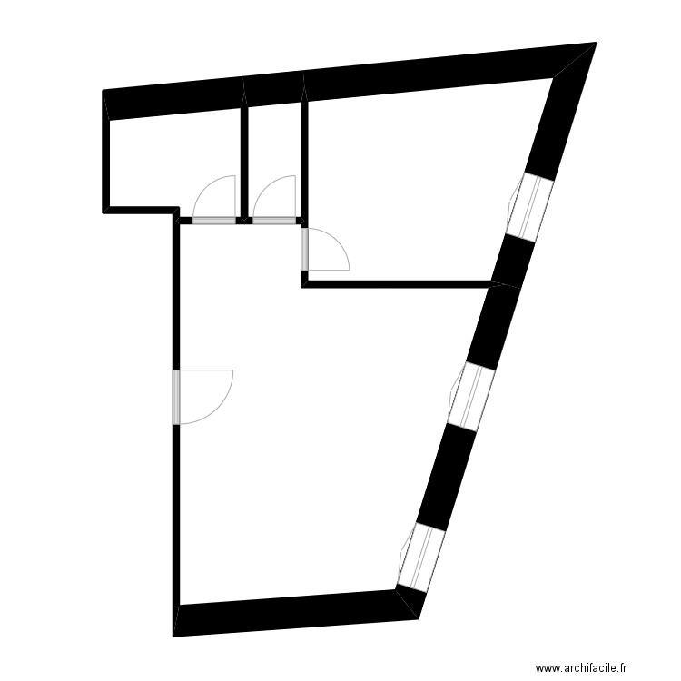 BENISTANT chabeuil. Plan de 4 pièces et 42 m2