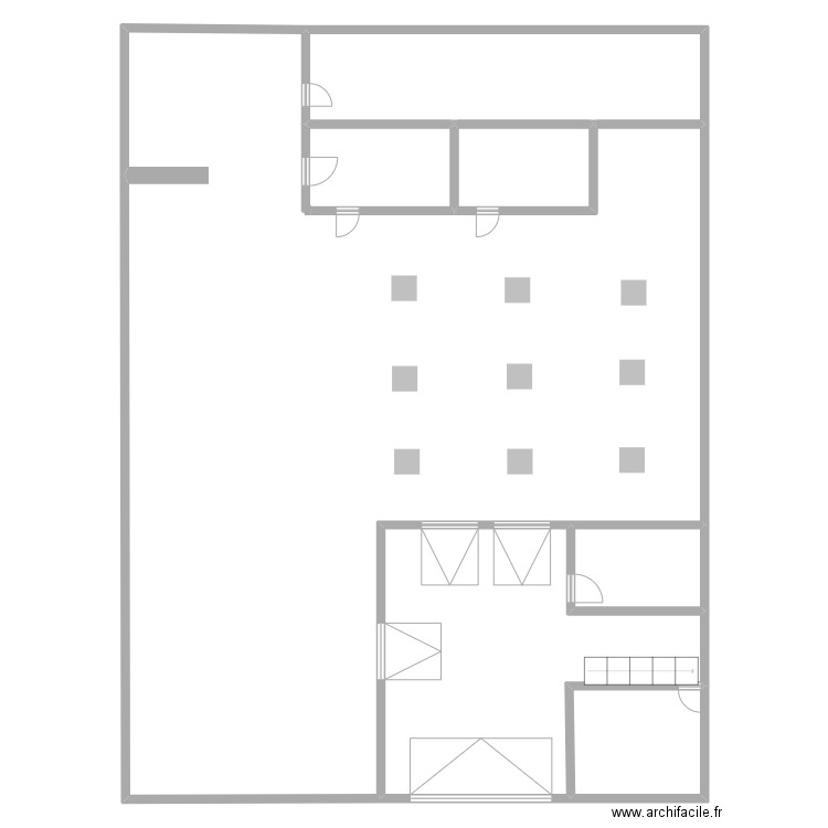 Usine vinaigre toudja. Plan de 6 pièces et 171 m2