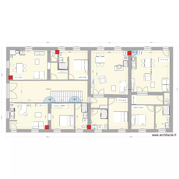 Maison niv 0. Plan de 