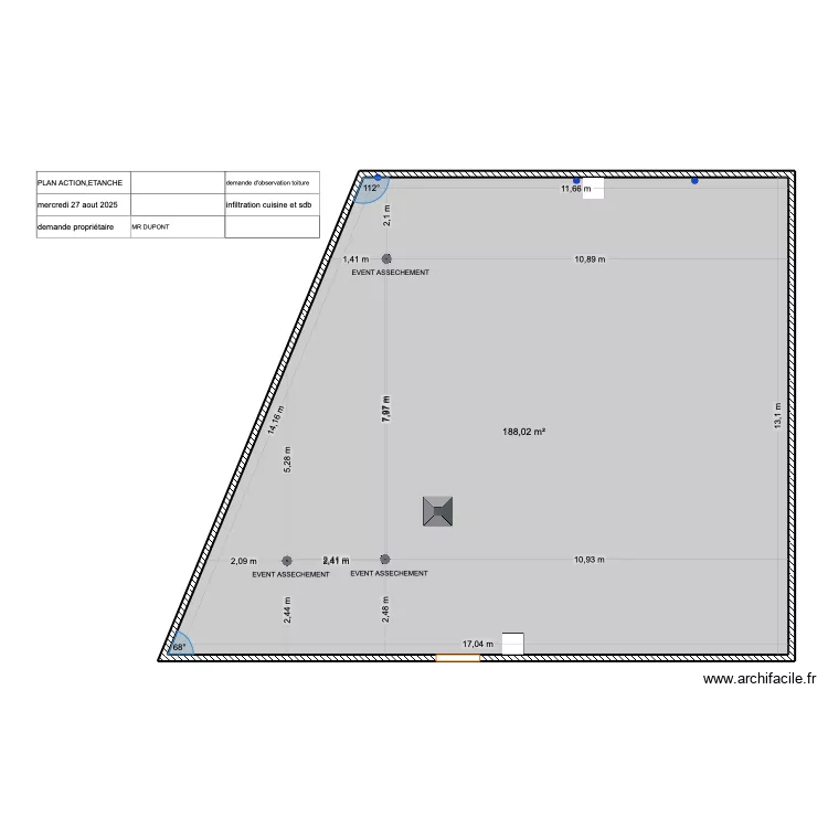 terres inaccessible d math F FRANCHETTE. Plan de 