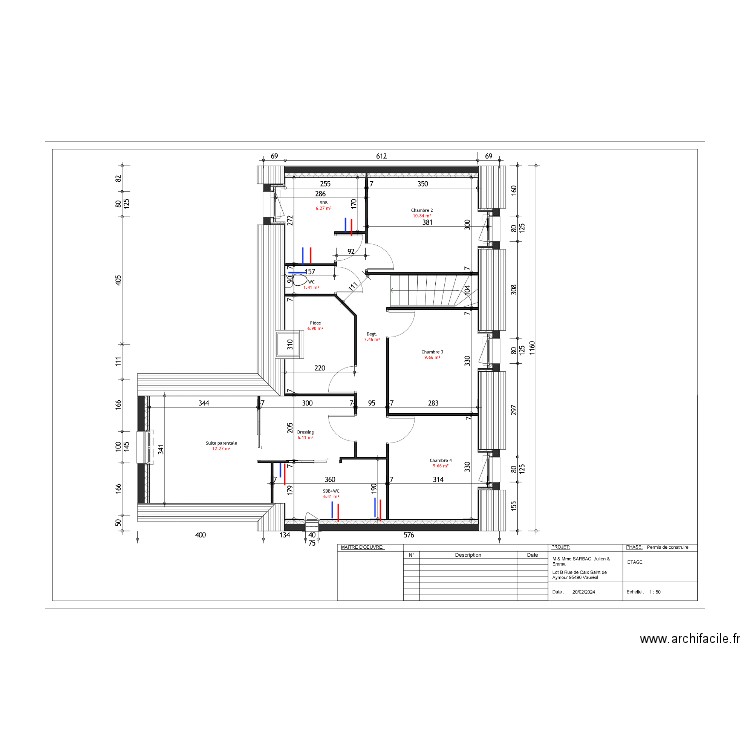 SARBAC ETAGE HYDRAULIQUE. Plan de 0 pièce et 0 m2