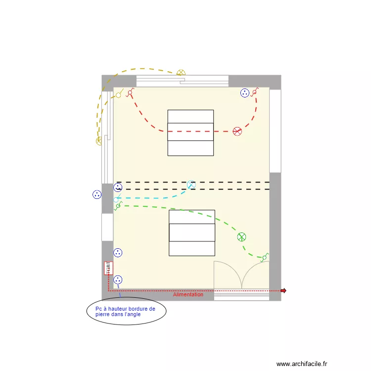 &Eacute;lectricit&eacute; BELLOT V.1. Plan de 