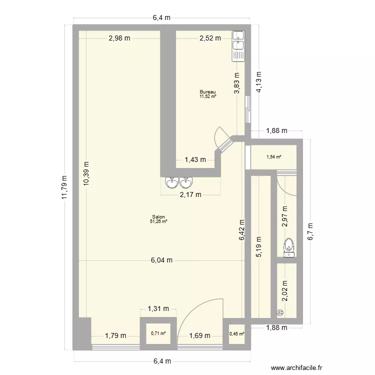 Salon Clément. Plan de 8 et 73 m² Salon Clément. Plan de 8 et 73 m²