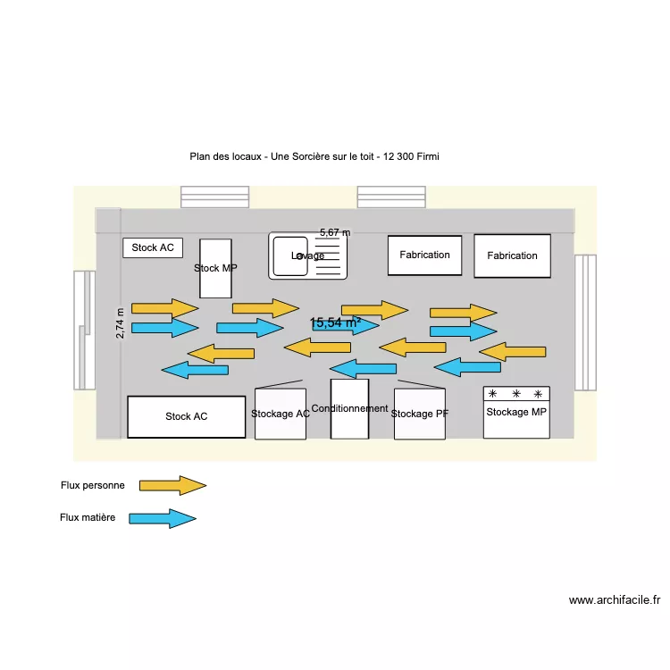 Labo. Plan de 1 Pièce et 16 m² Labo. Plan de 1 Pièce et 16 m²