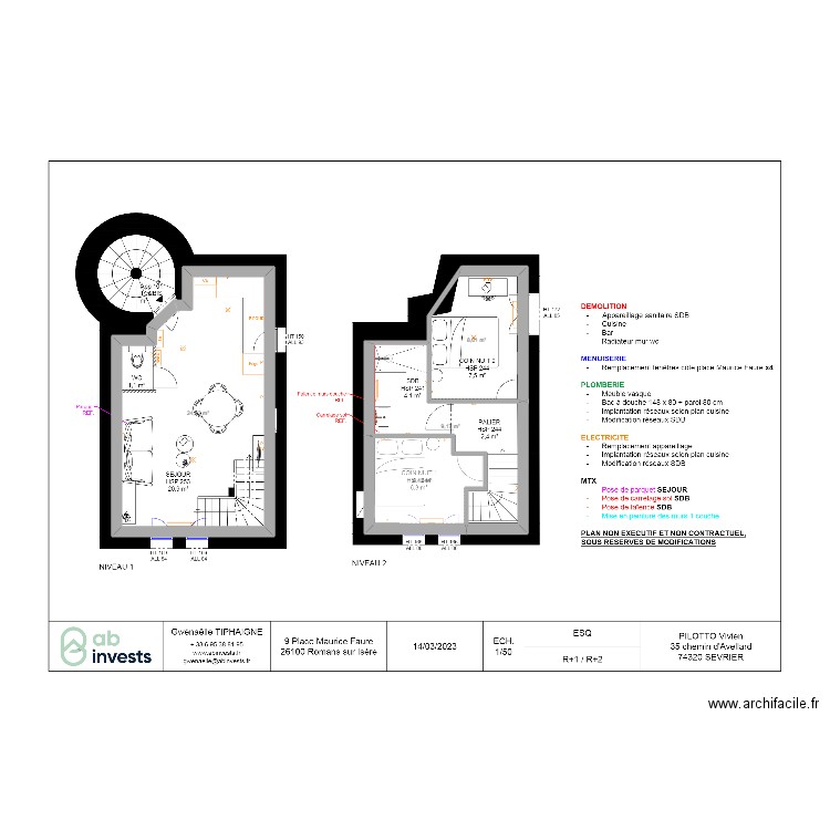 Romans Maurice Faure. Plan de 0 pièce et 0 m2