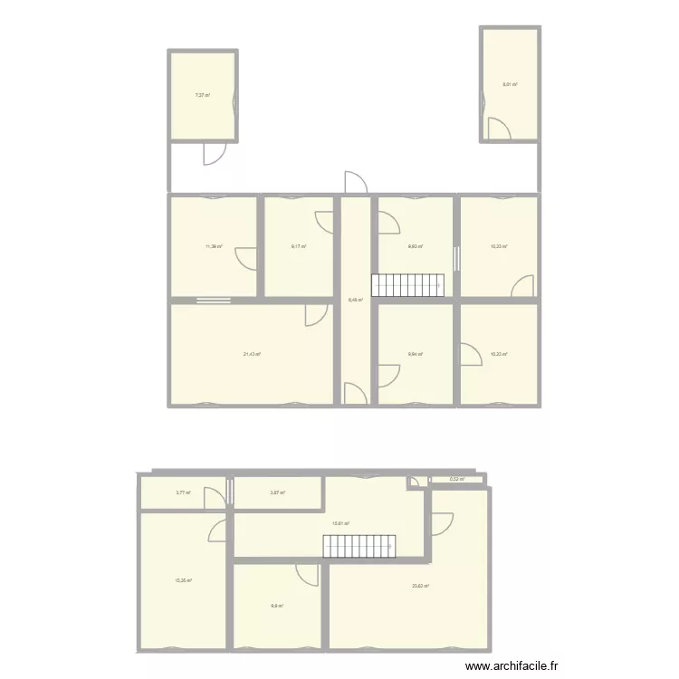 bischwiller. Plan de 17 et 179 m² bischwiller. Plan de 17 et 179 m²