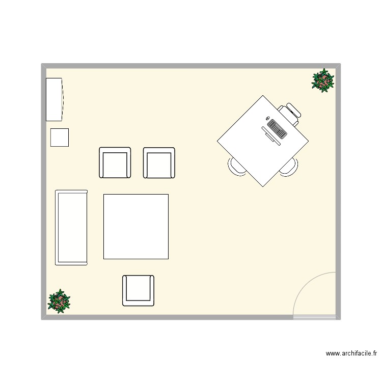 Bureau RX. Plan de 0 pièce et 0 m2