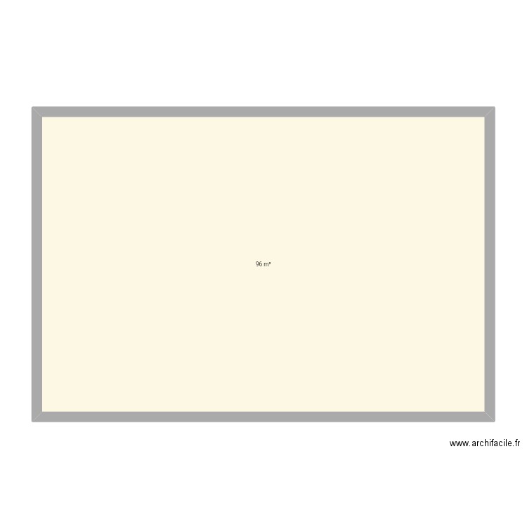 Erwan. Plan de 1 pièce et 96 m2