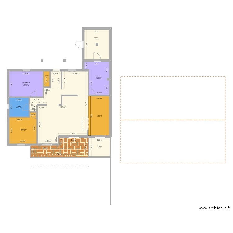 MarCoulSas. Plan de 10 pièces et 140 m2