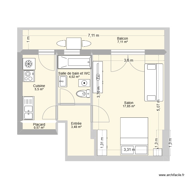 Les Primev&egrave;res 26. Plan de 0 pièce et 0 m2