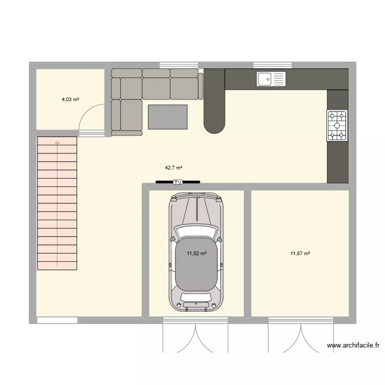 3desing. Plan de 4 et 70 m² 3desing. Plan de 4 et 70 m²
