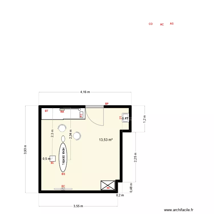 Dr Lemouzy V4.3. Plan de 1 et 14 m² Dr Lemouzy V4.3. Plan de 1 et 14 m²