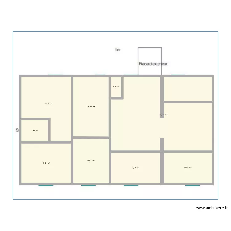 PROJET LOC 4 APPART. Plan de 