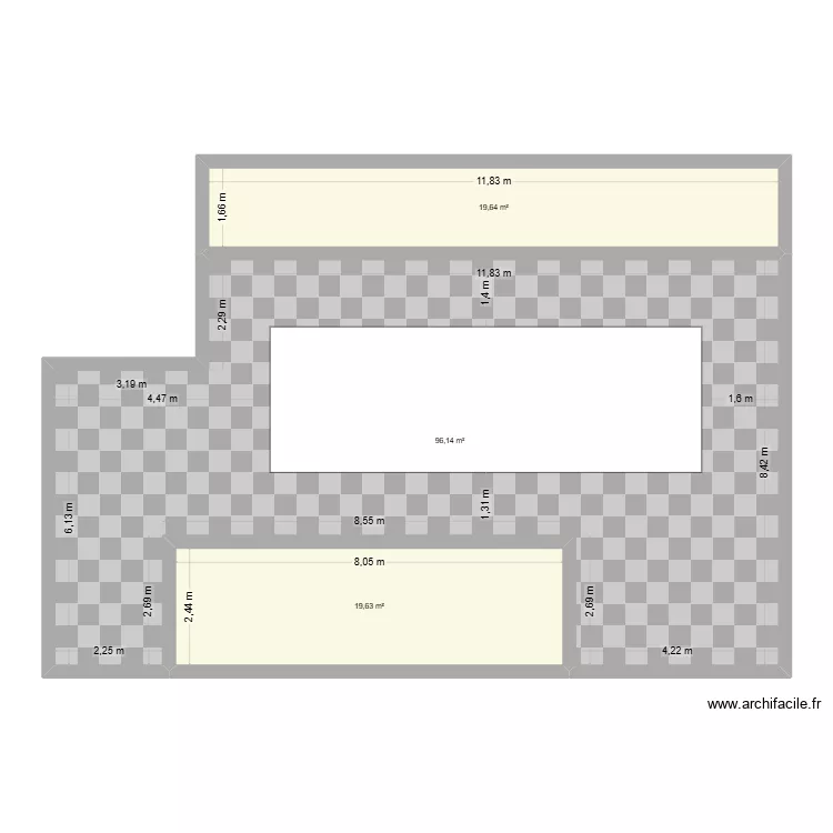salle AFB rez de chaussée CCF terminale 27. Plan de 3 Pièces et 135 m² salle AFB rez de chaussée CCF terminale 27. Plan de 3 Pièces et 135 m²