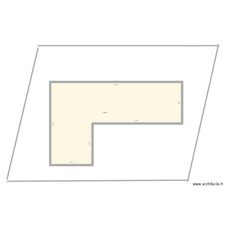IMPLANTATION. Plan de 1 pièce et 141 m2