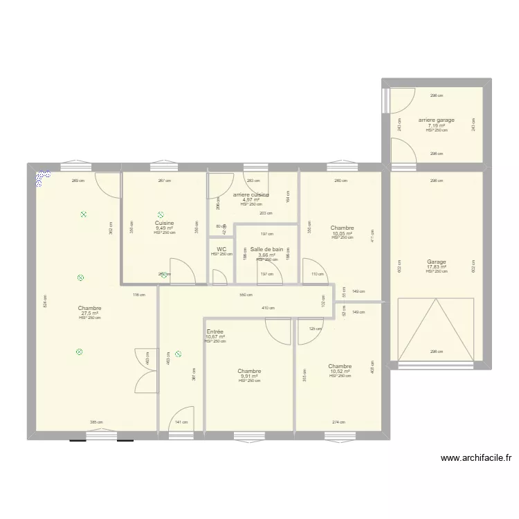 maison bassens actuel. Plan de 