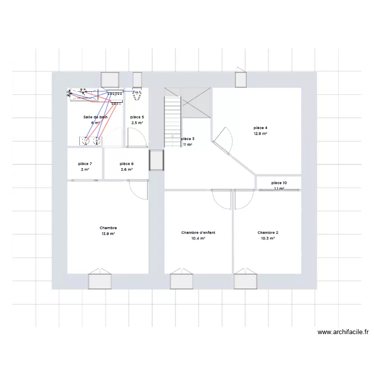 plomberie etage pajay. Plan de plomberie etage pajay. Plan de