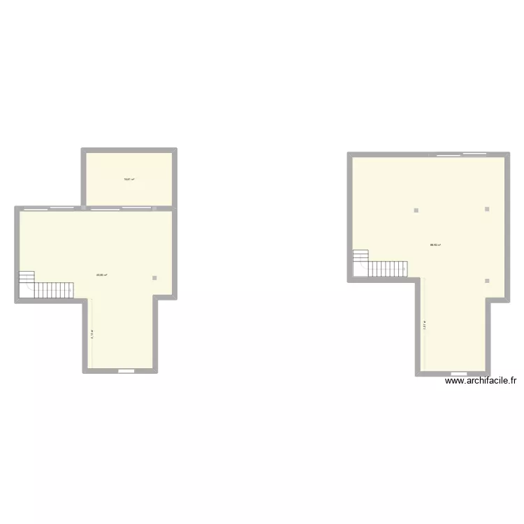 yyy. Plan de 7  et 175 m²