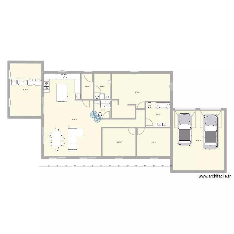Plan 1. Plan de 10  et 195 m²