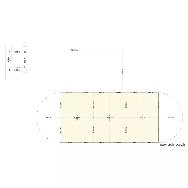 2025_08_10 - Plan vide. Plan de 1 et 176 m² 2025_08_10 - Plan vide. Plan de 1 et 176 m²