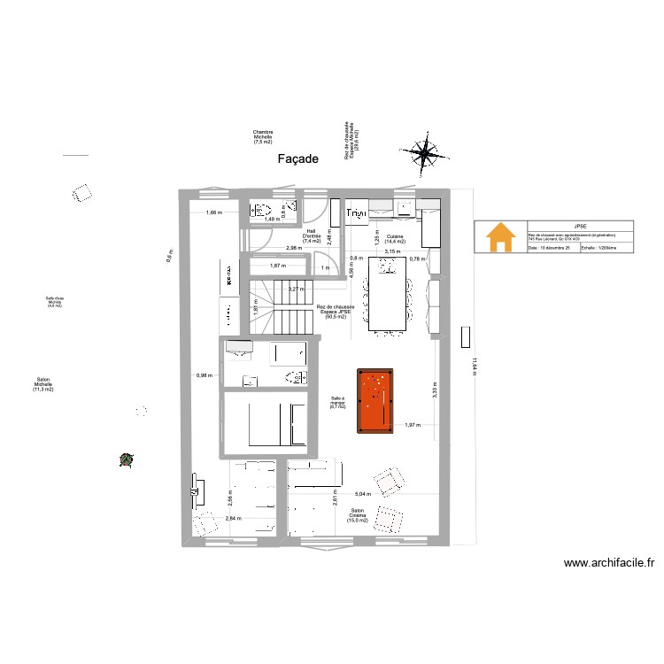 JPSE Agrandissement 2025 (RC+1É) VQ Ajusté v2. Plan de 0 pièce et 0 m2 JPSE Agrandissement 2025 (RC+1É) VQ Ajusté v2. Plan de 0 pièce et 0 m2