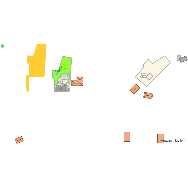 maison saint didier 25. Plan de 18 pièces et 3394 m2