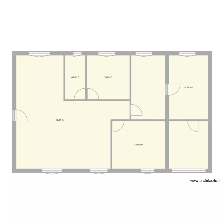 LA MILESSE NOUVEAU. Plan de 5 et 85 m² LA MILESSE NOUVEAU. Plan de 5 et 85 m²