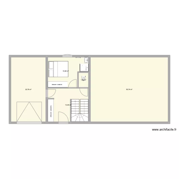 CHALET. Plan de 5  et 99 m²