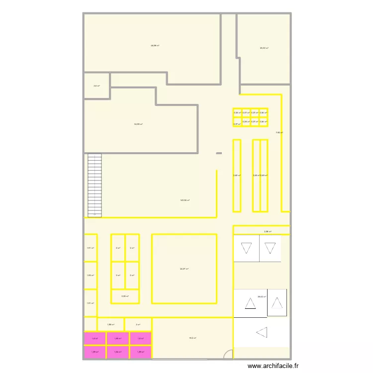 CaD&eacute;m&eacute;nage. Plan de 37  et 429 m²