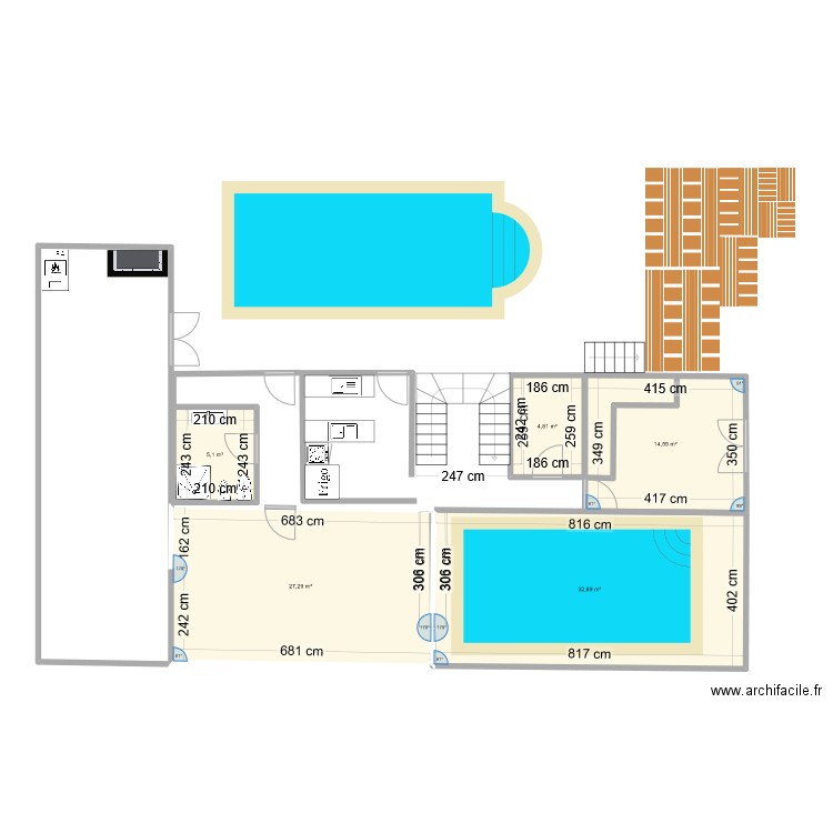 Ma villa rez de jardin. Plan de 0 pièce et 0 m2