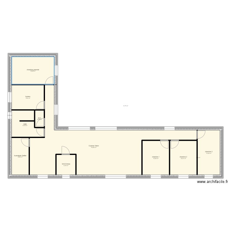 maison int version 23/07/25 V2. Plan de 13 pièces et 162 m2
