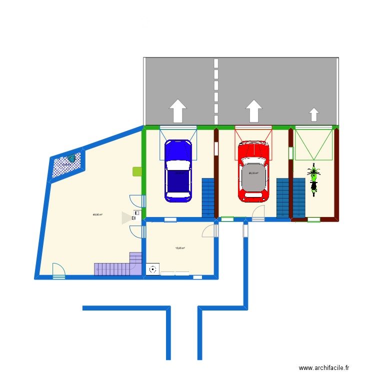 maison papi mamie. Plan de 6 pièces et 134 m2