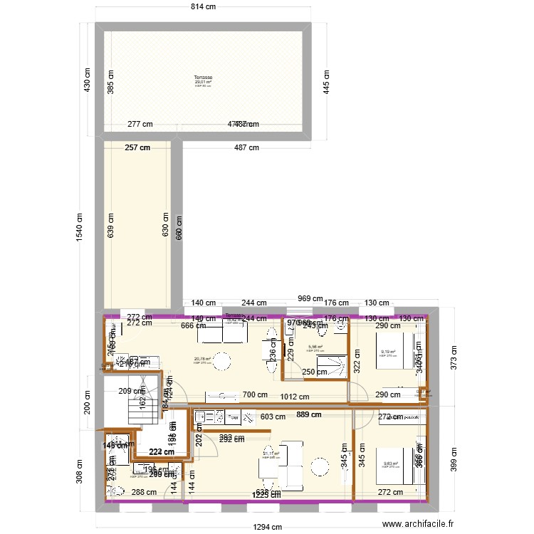 10 BUGEAUD R+1 V FUTURE. Plan de 0 pièce et 0 m2
