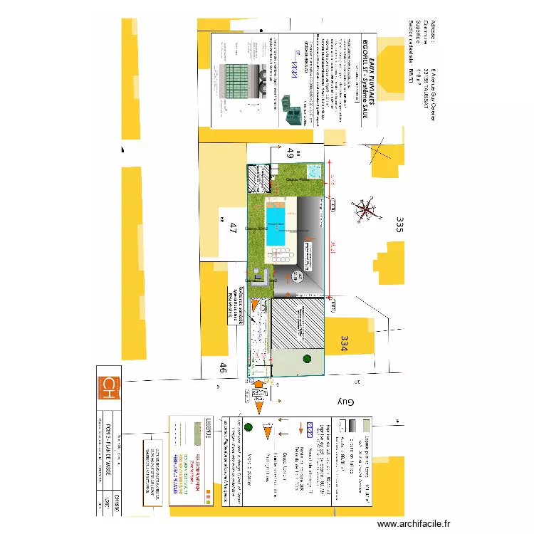plans exterieure taussat. Plan de 