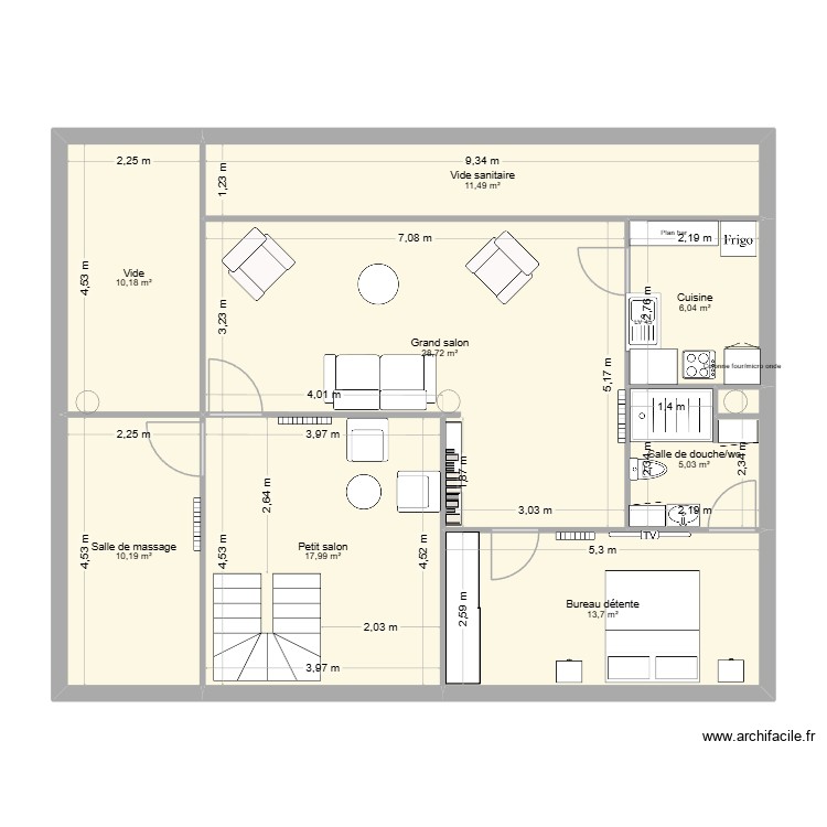 CAB CLEM MEZZANINE SUITE. Plan de 0 pièce et 0 m2