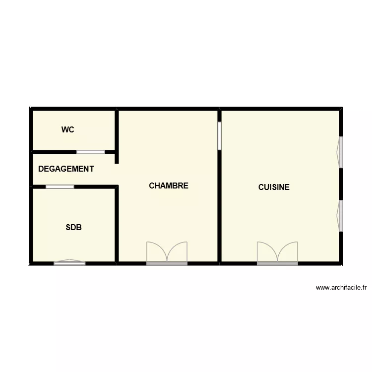 DESBEAUX MT2 YVETTE. Plan de 4 Pièces et 47 m² DESBEAUX MT2 YVETTE. Plan de 4 Pièces et 47 m²