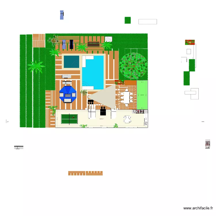 Ext&eacute;rieur mont Vernon 3 vol 17. Plan de 