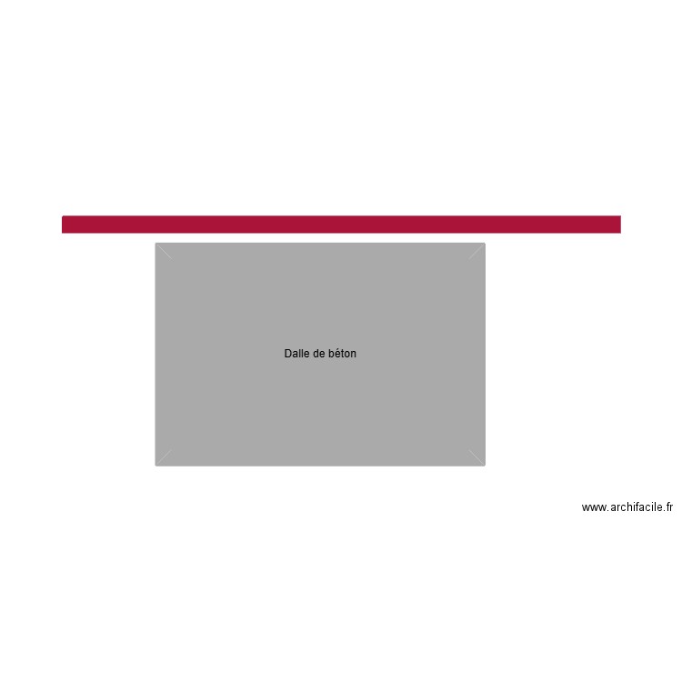 Dalle de béton_1. Plan de 1 pièce et 15 m2