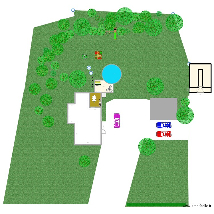 Royhouse. Plan de 4 pièces et 110 m2