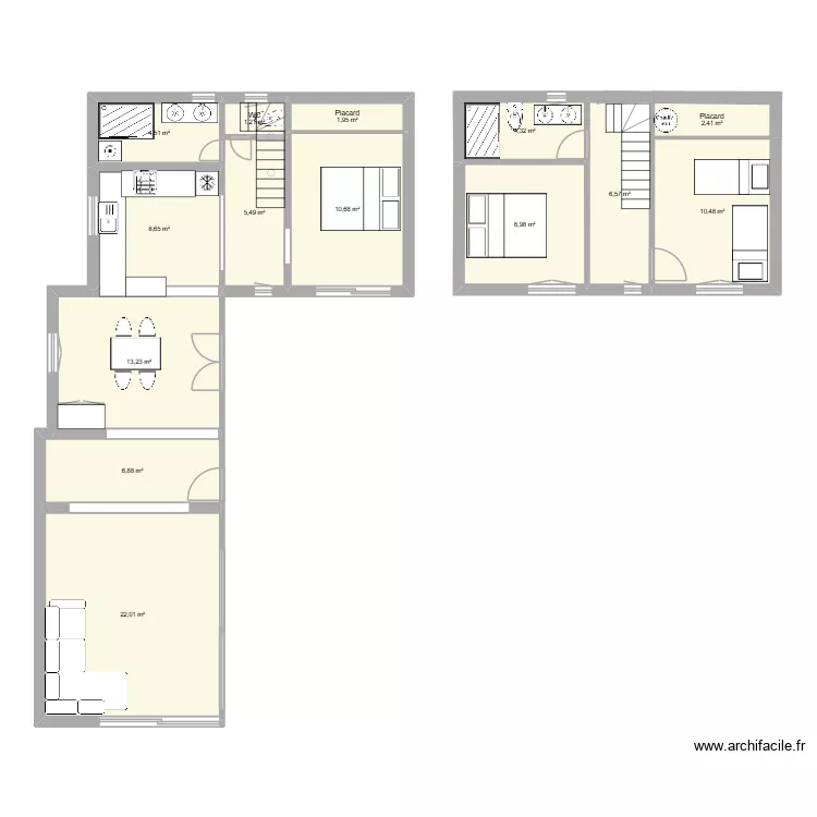 Maison Mollans V2 U. Plan de Maison Mollans V2 U. Plan de