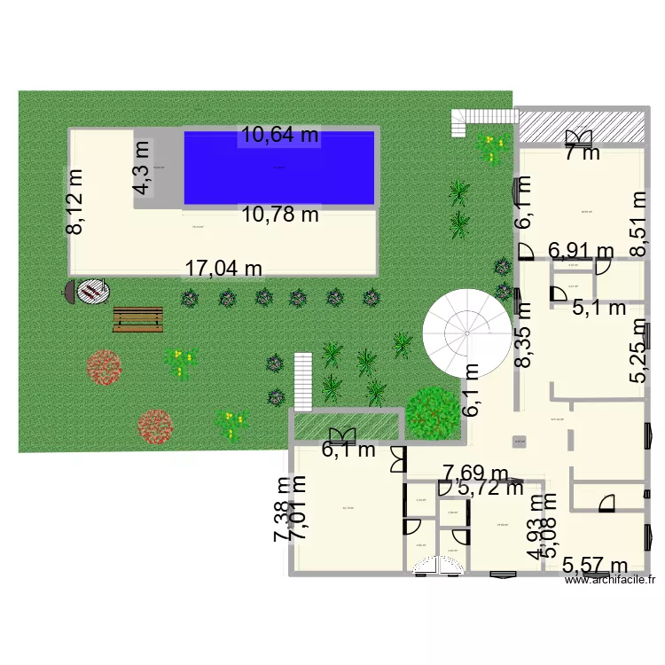 villa chetouka. Plan de 17 et 414 m² villa chetouka. Plan de 17 et 414 m²