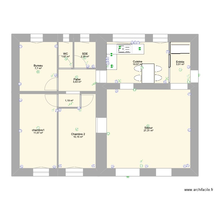 Maison 1 Charbuy . Plan de 0 pièce et 0 m2