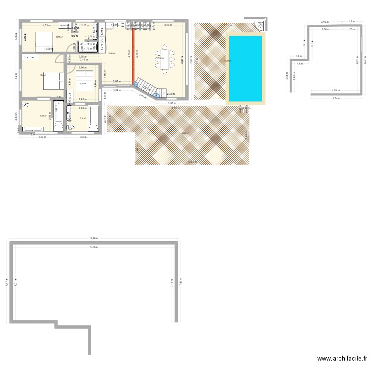 Marloth. Plan de 9 pièces et 223 m2