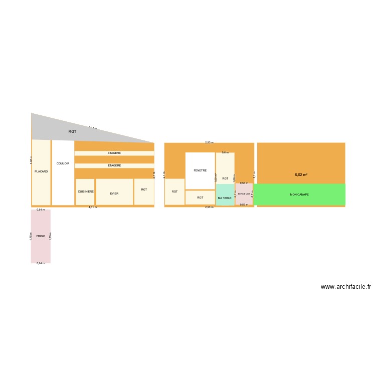 MUR coupe cuisine 1. Plan de 0 pièce et 0 m2