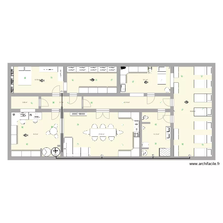 bunker. Plan de 