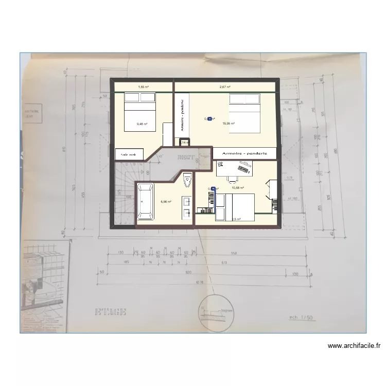 R+1. Plan de 