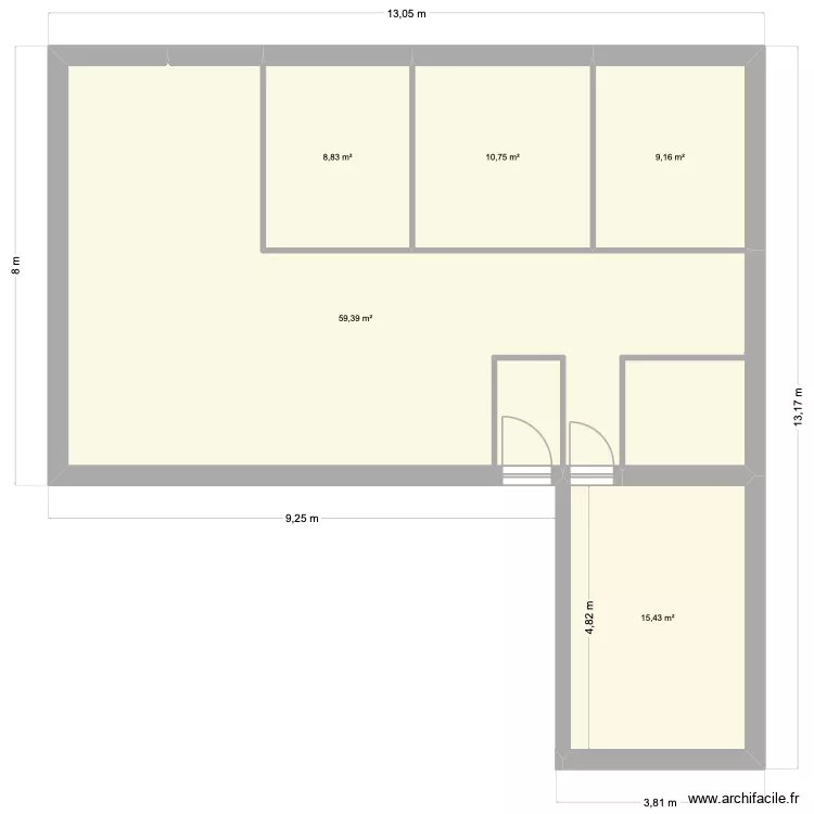plan 1. Plan de 5 pièces et 104 m² plan 1. Plan de 5 pièces et 104 m²