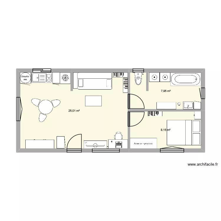 projet retraite. Plan de 3 et 41 m² projet retraite. Plan de 3 et 41 m²