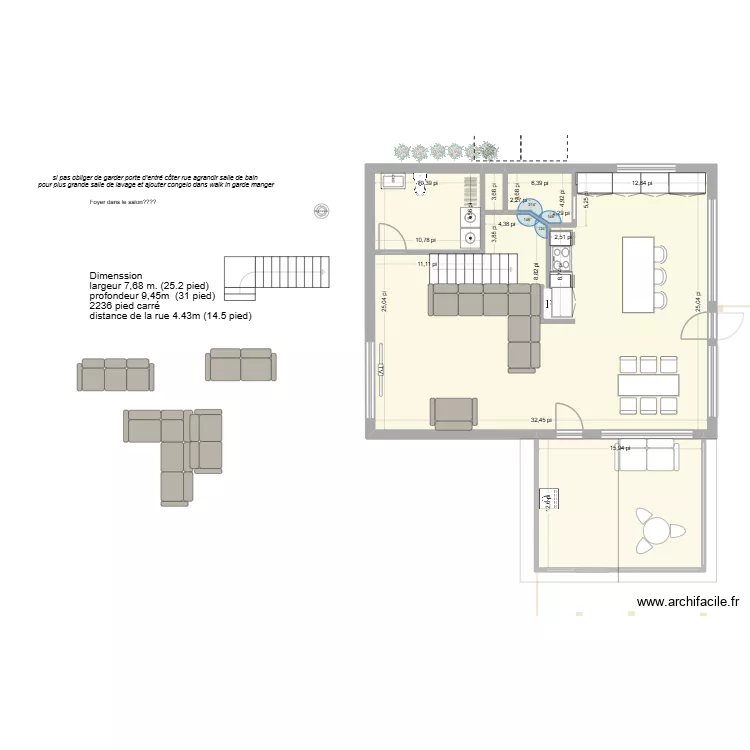 plan parfait avec superficie actuel -demi etage escalier côté222. Plan de 13 et 257 m² plan parfait avec superficie actuel -demi etage escalier côté222. Plan de 13 et 257 m²